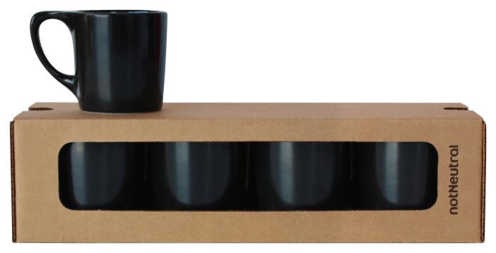 Lino Coffee Mugs Set Of 4 Contemporary Mugs By Notneutral Houzz