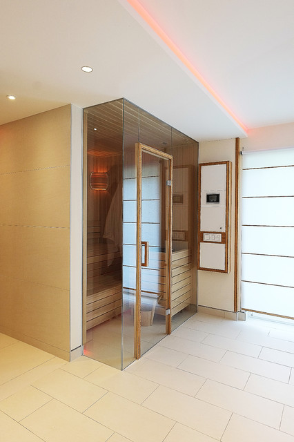 Sauna contemporary-badrum