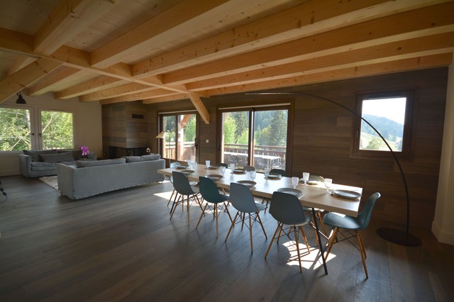 Chalet trendy-dagligstue