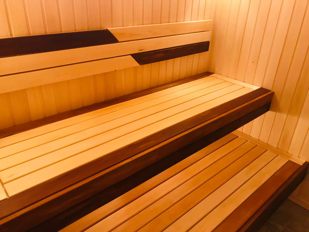 Отделка парной и комнаты отдыха