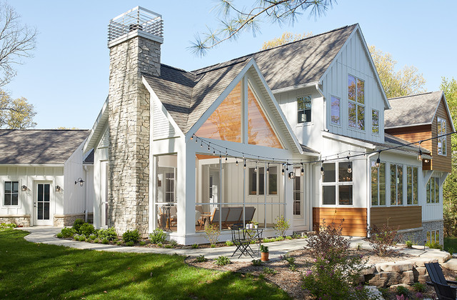 The Holloway - Contemporary Farmhouse trendy-hus-og-facade