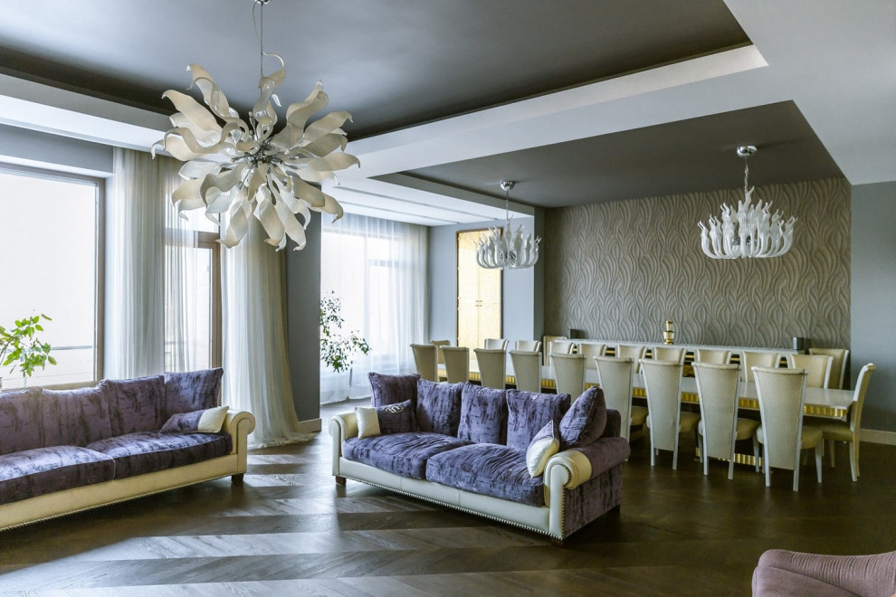 Шоколадное настроение. Интерьер двухэтажного дома в стиле фьюжн