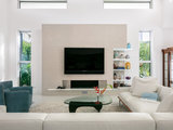 Beach Style Living Room by David K. Lowe - Interior Design