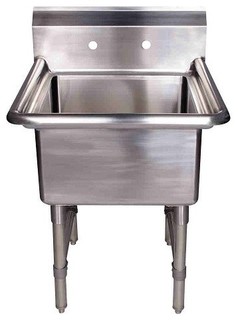 ... Steel Small Square - Industrial - Utility Sinks - by DecorGlamour