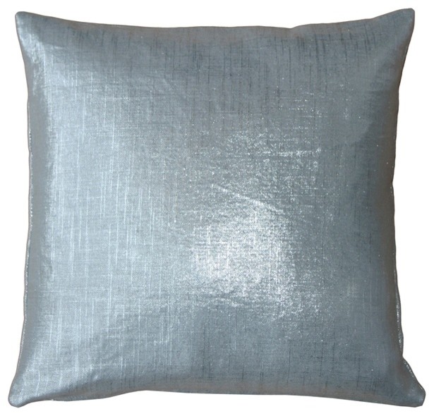 Pillow Decor Tuscany Linen Metallic Throw Pillow, 16" X 16
