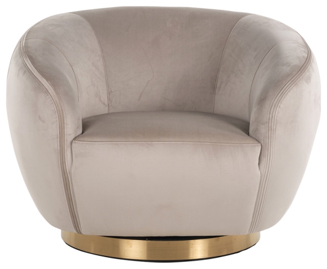 Upholstered Swivel Easy Chair Oroa Layla Contemporary Armchairs