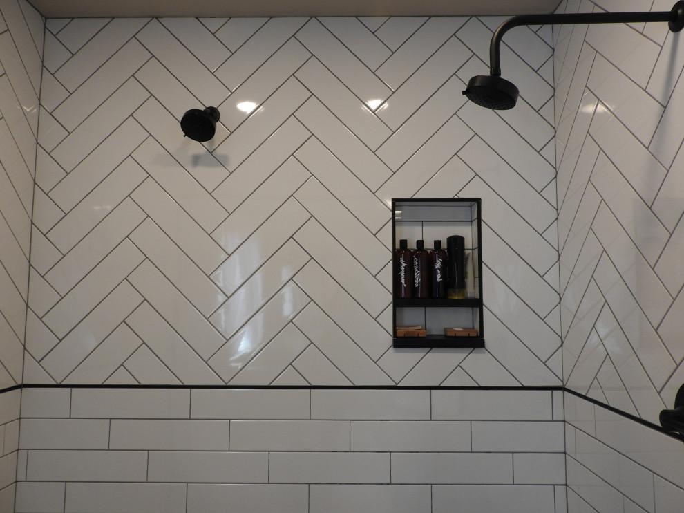 Inspiration for a transitional home design remodel in Denver