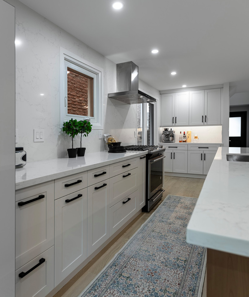 Transitional kitchen photo in Toronto