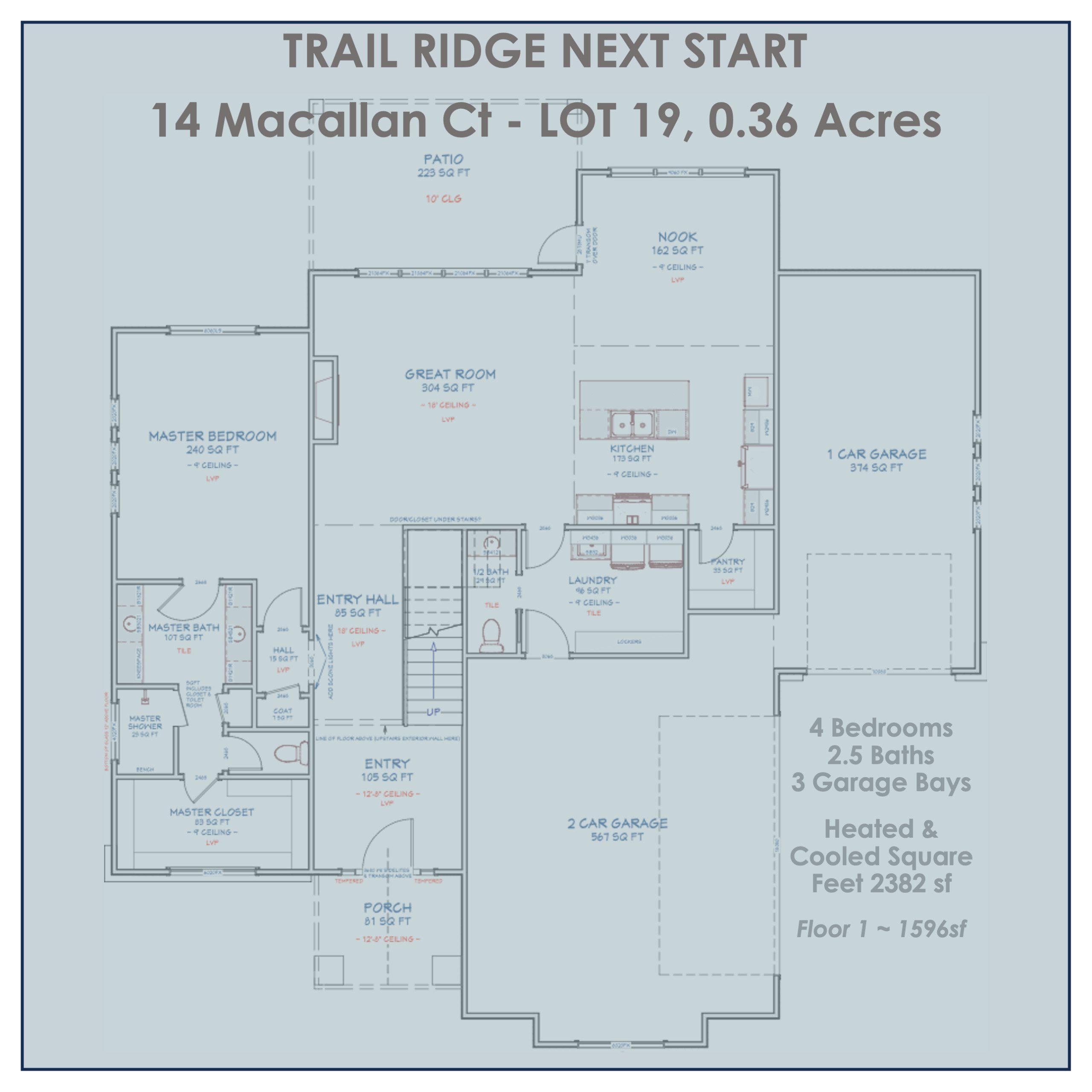TRAIL RIDGE SUBDIVISION - 38 LOTS