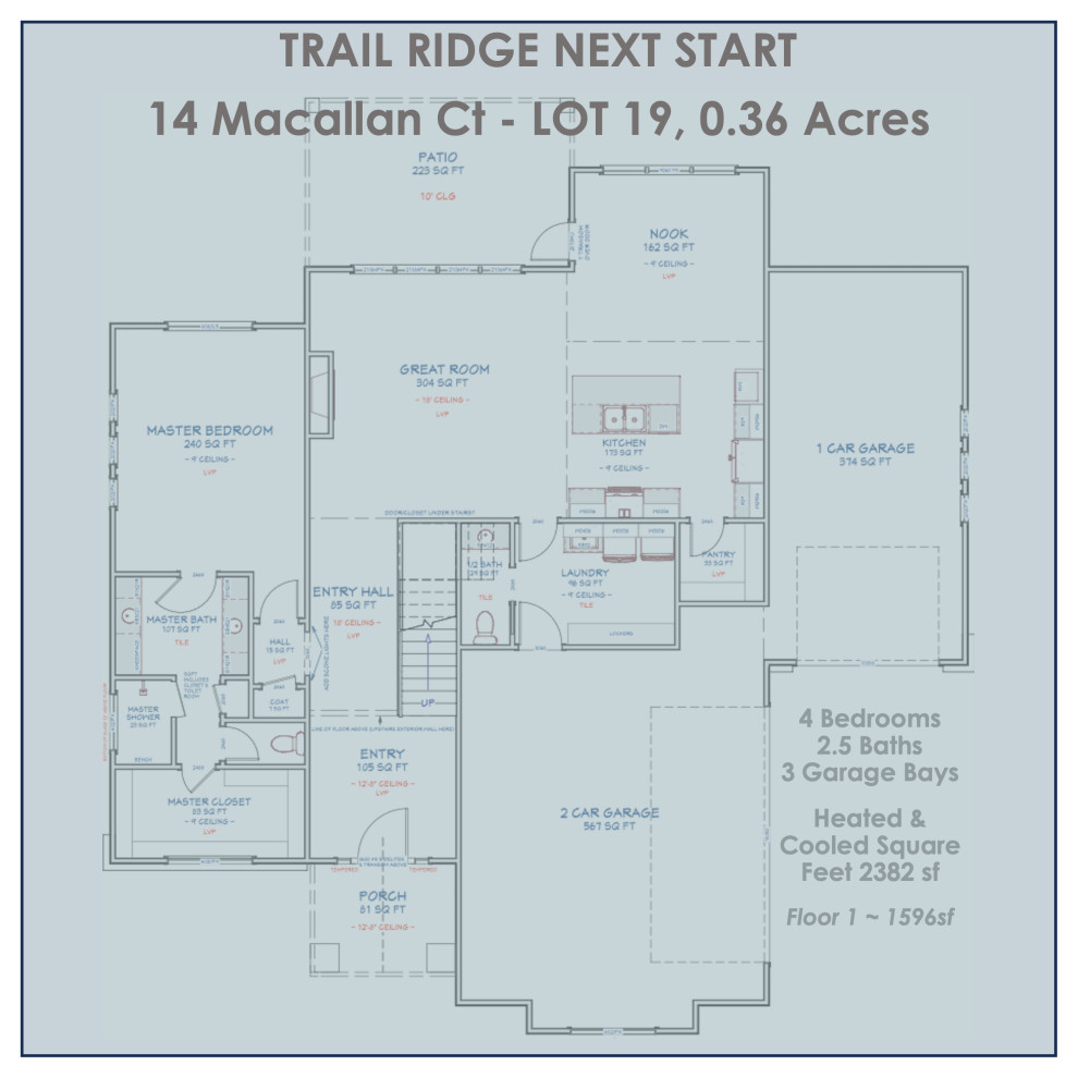 TRAIL RIDGE SUBDIVISION - 38 LOTS