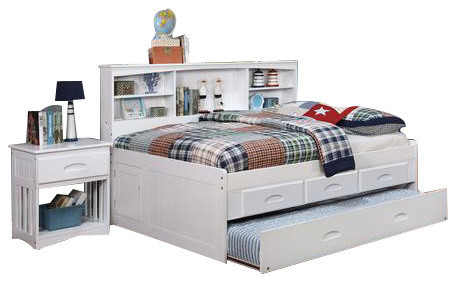 kids full size bed with storage