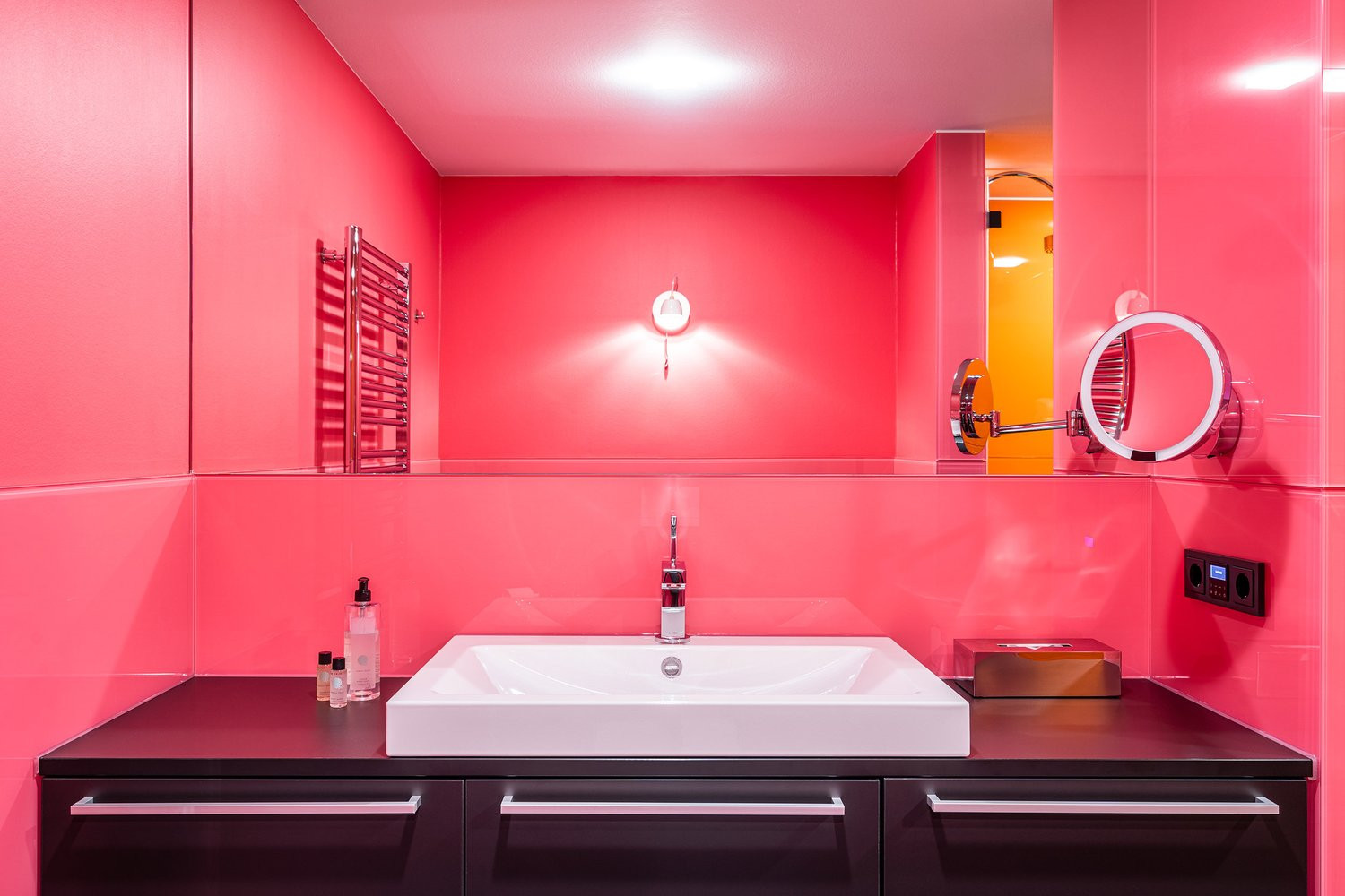 75 rosa badezimmer mit schwarzen schränken ideen & bilder - august