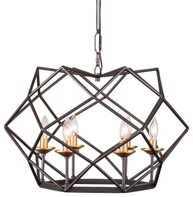 Geo 6 Light Pendant Rustic Bronze Transitional Lighting Geo 6 Light Pendant Rustic Bronze Transitional Lighting By Varaluz