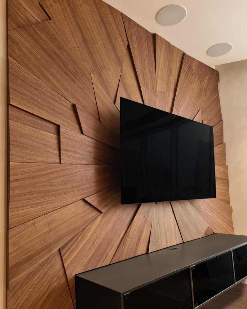 Декоративные панели из ценных пород древесины для стен и потолков