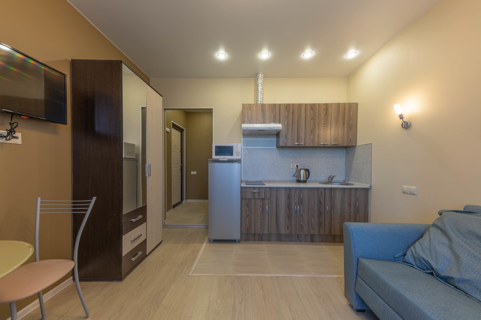 Интерьерная съёмка квартиры-студии в Московской области