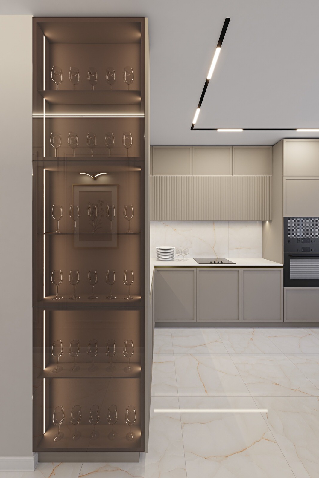 Кухня в светлых тонах