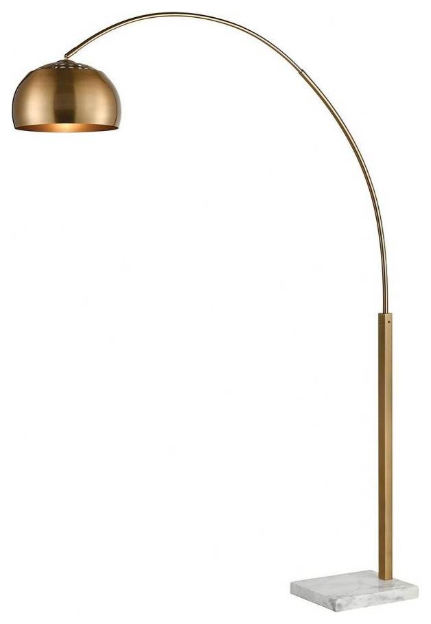 arc floor lamp with metal shade