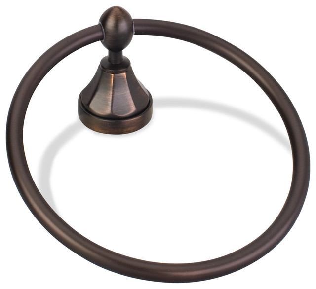 Elements Transitional Towel Ring. Finish: Brushed Oil Rubbed