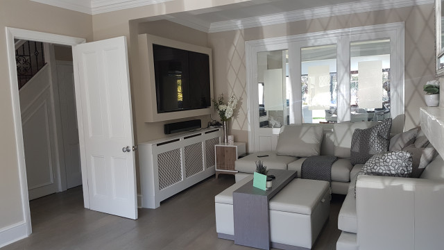 Devon Close contemporary-vardagsrum