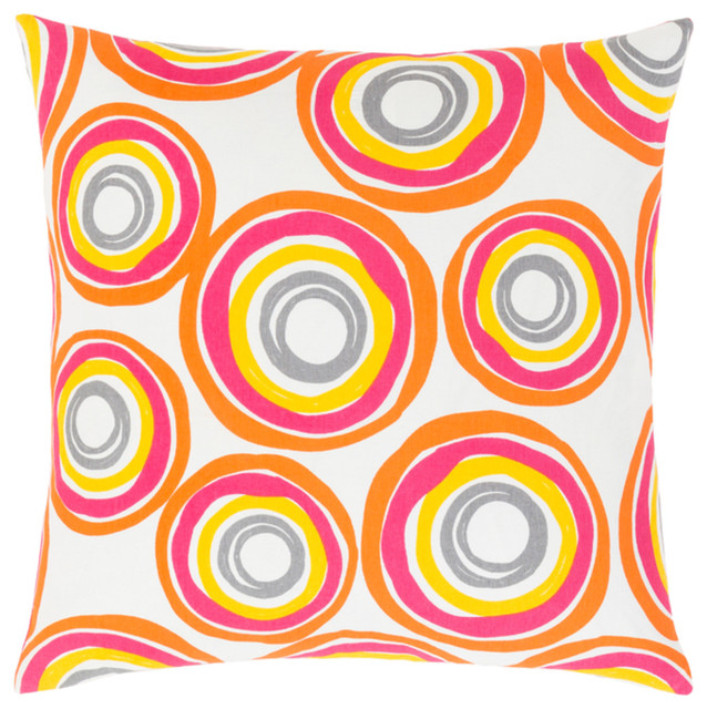 Roselee Geometric Down Filled Accent Pillow Bright Yellow 20"x20"x4"