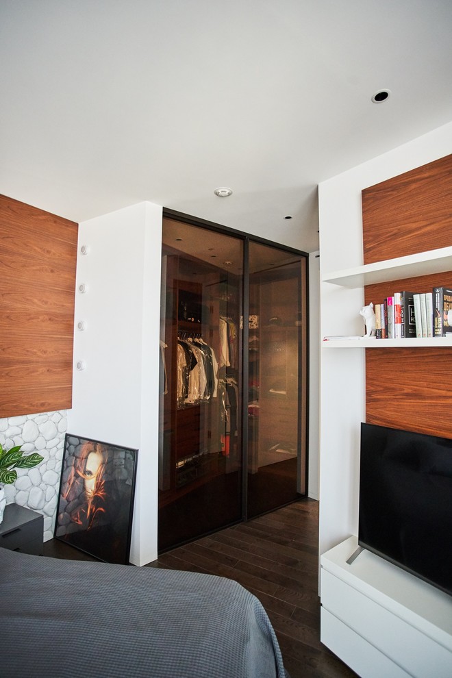 Раздвижные двери S1200 raumplus темная бронза для гардеробной