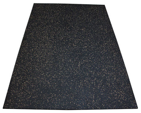 Flooringinc Premium Rubber Vulcanized Gym Mats 3 8 X4 X6 Black