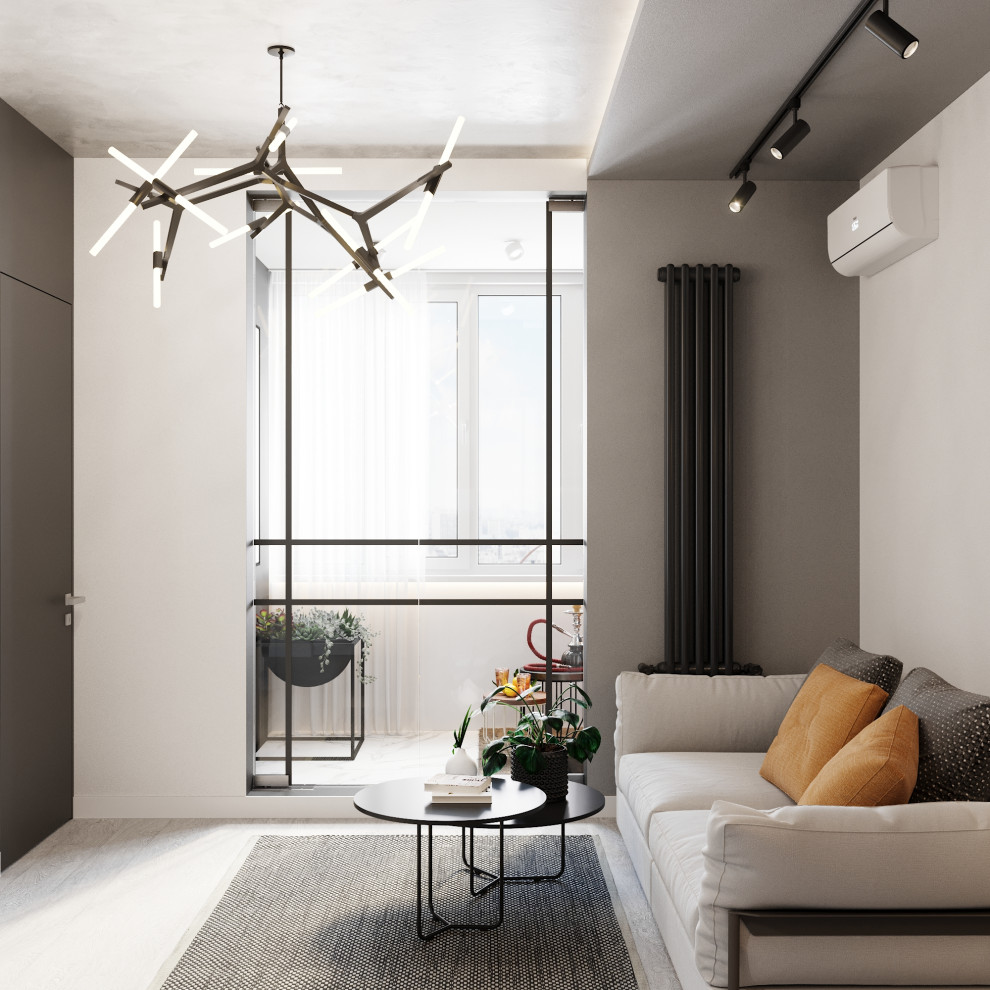 Квартира для холостяка с одной спальней и кухней-гостиной