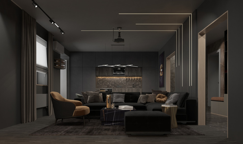 Дизайн 2х-этажной квартиры в Липецке