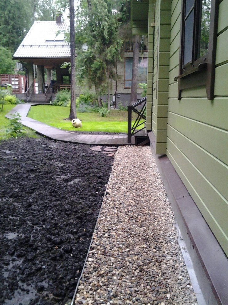 Фасадные работы частного дома и благоустройство участка