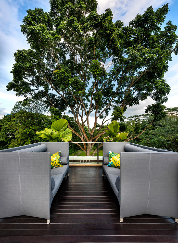 Design ideas for a modern garden in Singapore.