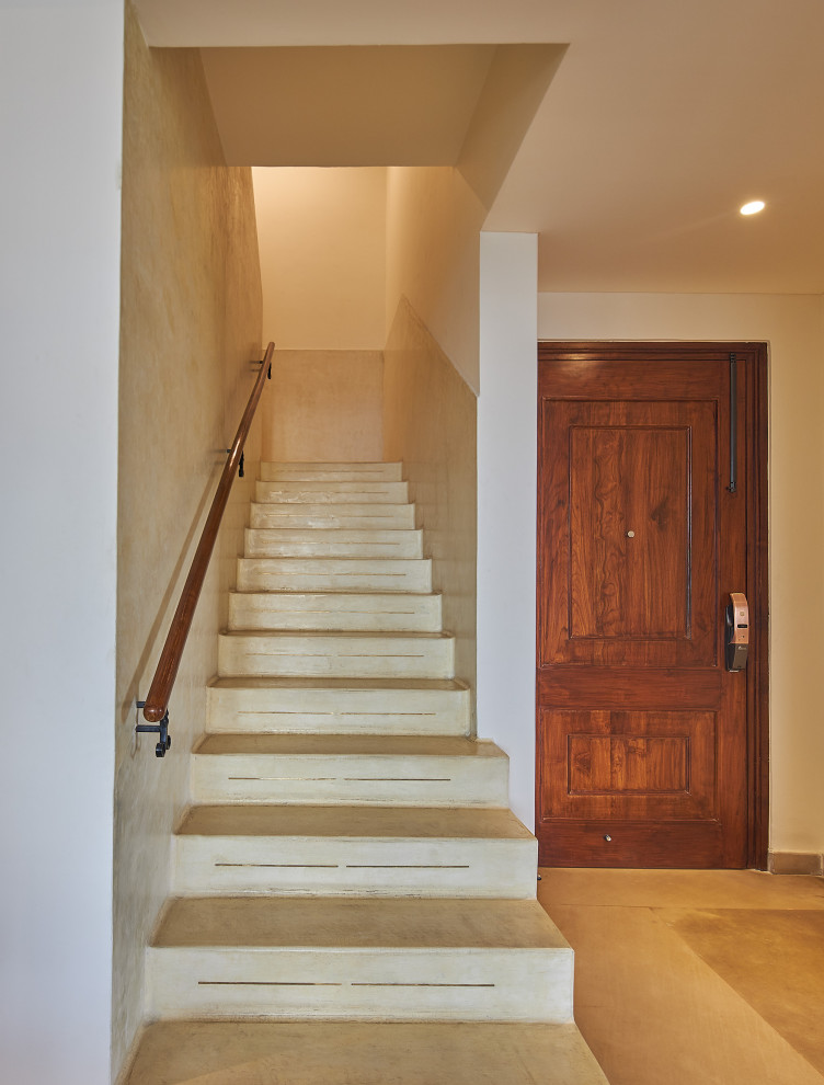 Contemporary staircase in Bengaluru.