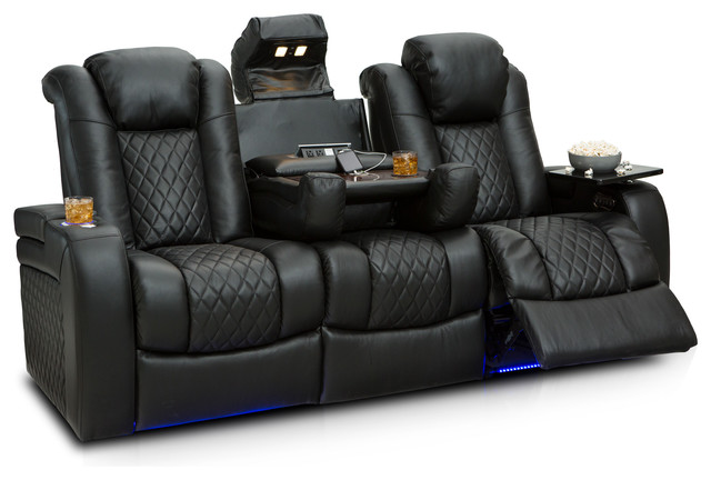 Seatcraft Anthem Home Theater Seating Leather Recline Sofa Seatcraft Anthem Home Theater Seating Leather Recline Sofa Transitional By Stargate Cinema
