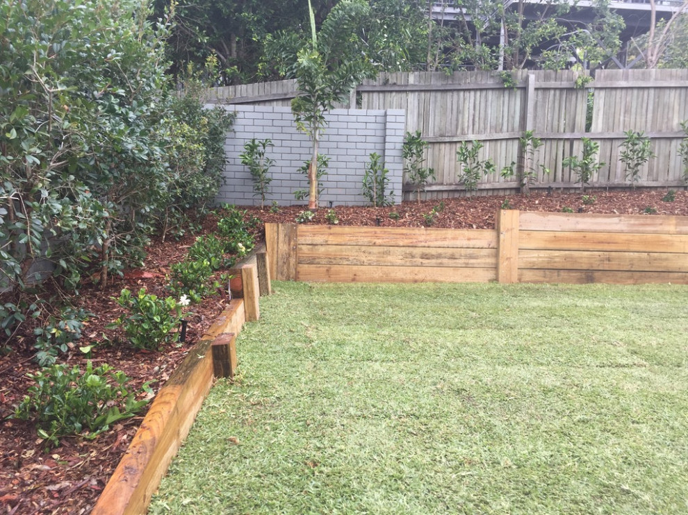 This is an example of a modern garden in Sunshine Coast.