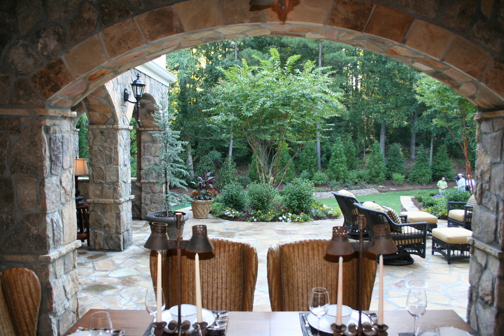 This is an example of a mediterranean patio in Atlanta.