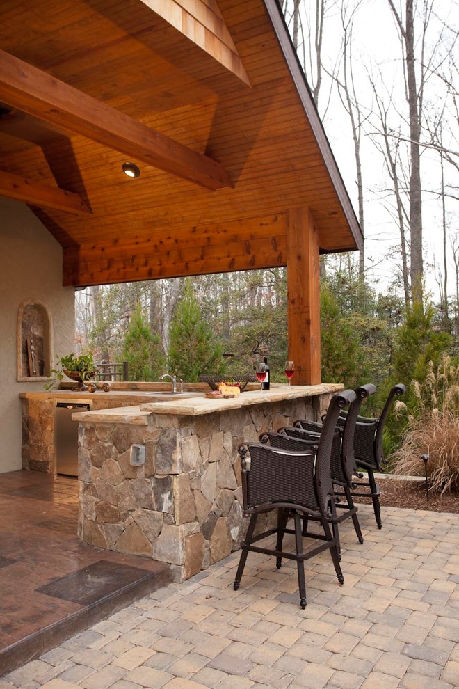 Photo of a traditional patio in Charlotte.