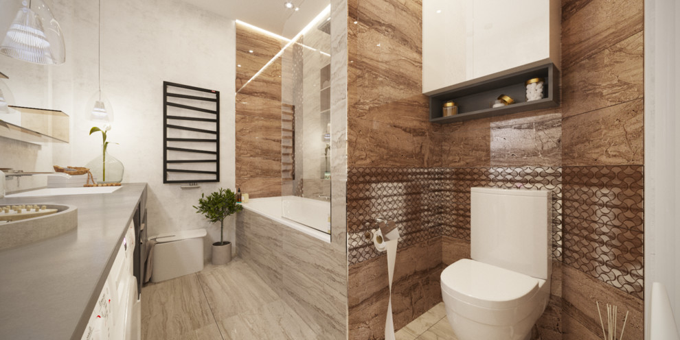 Ванная комната для 3-х комнатной квартиры о. Сахалин