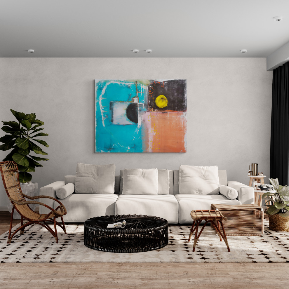 Абстрактные картины в интерьере_1