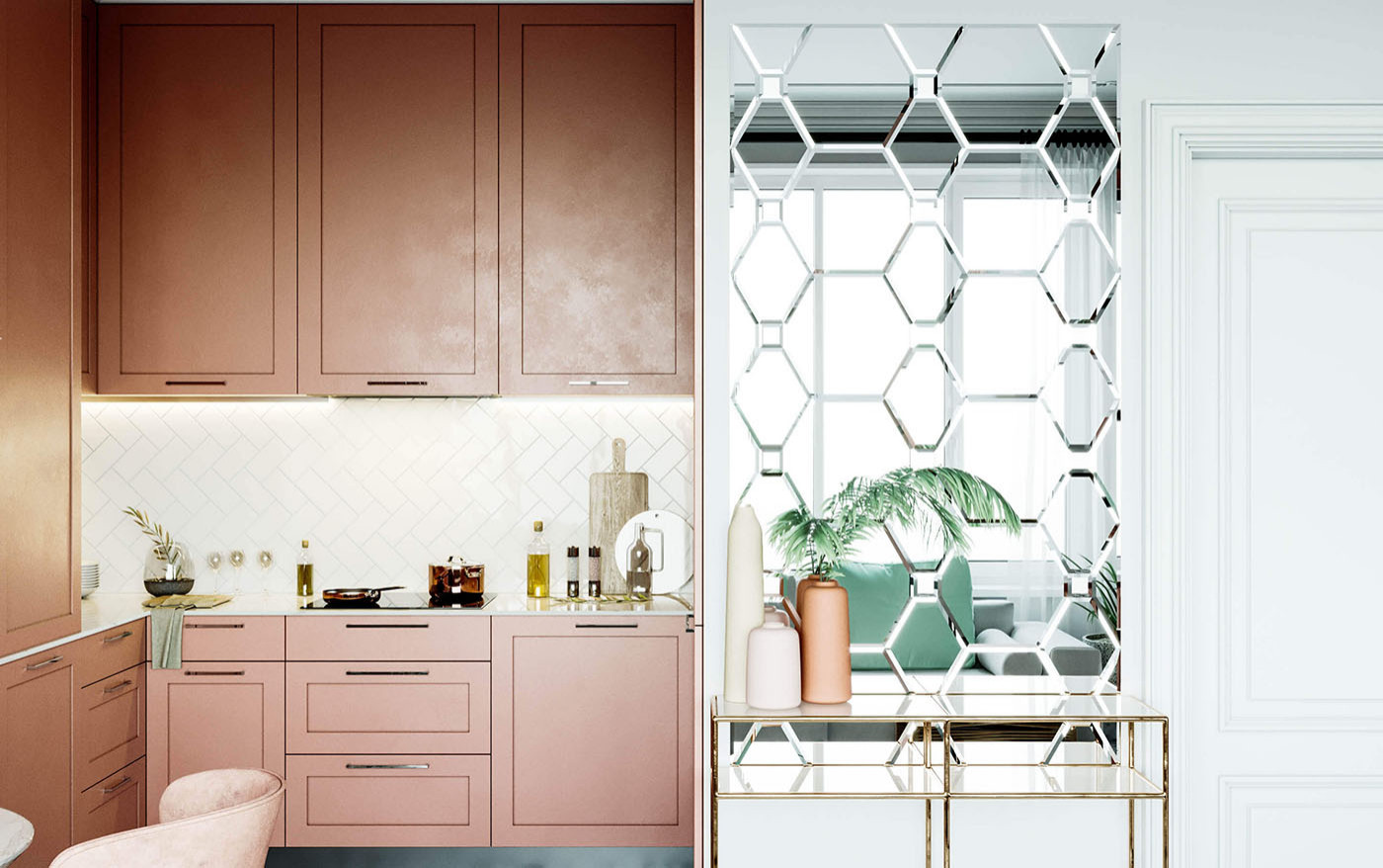 Зеркальное панно Варшава