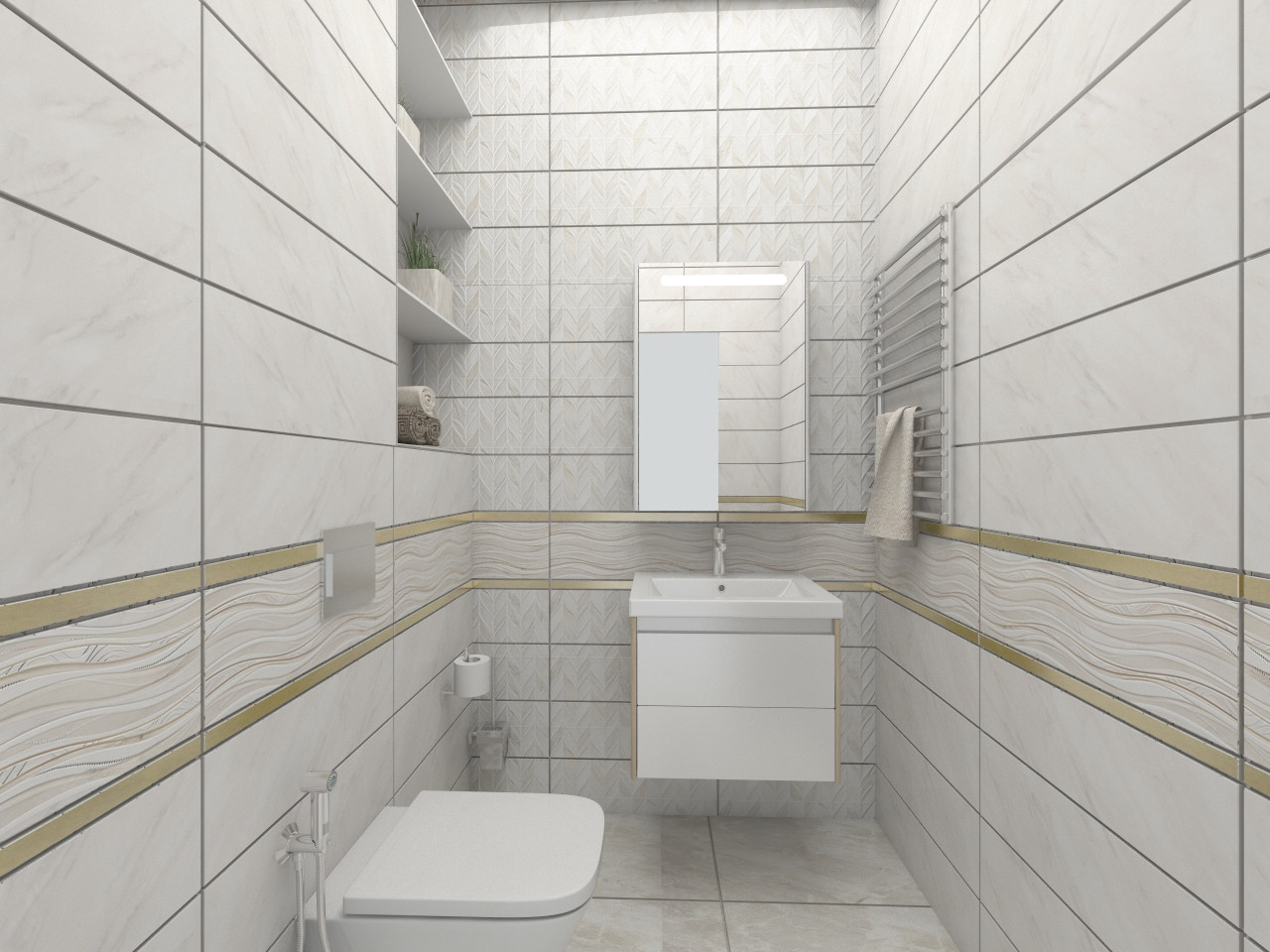 Современный интерьер в светлых тонах