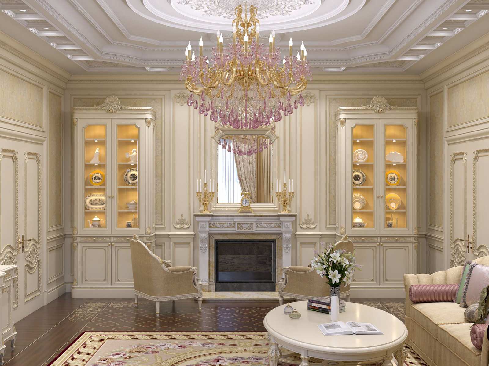 Дизайн гостиной в светлых тонах от Mirt