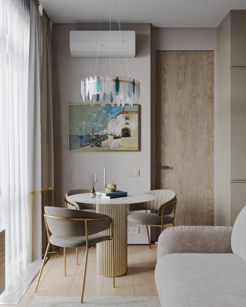 Дизайн интерьера однокомнатной квартиры "1к. квартира в ЖК Russian Design Distri