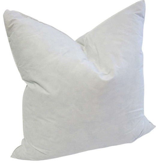 High Quality Down Feather Pillow Insert (Made in USA), 24"x24" Modern
