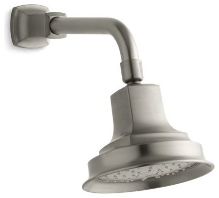Vibrant Polished Nickel KOHLER K-13137-SN Pinstripe Single-Function Showerhead