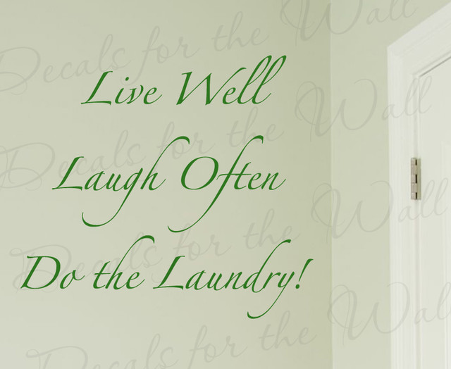 Wall Decal Art Sticker Quote Vinyl Letter Live Laugh Do the Laundry Funny LA08