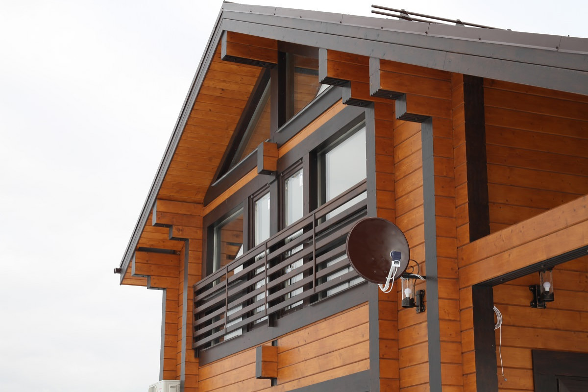 Деревянный дом из клееного бруса 265 метров (СП-265 GOOD WOOD)