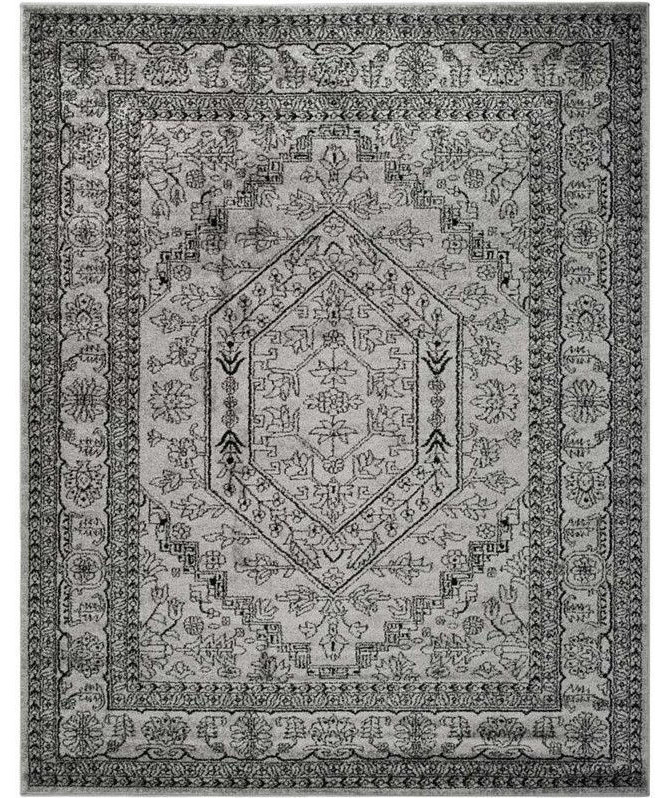Safavieh Adirondack Collection ADR108 Rug, Silver/Black, 8'x10'