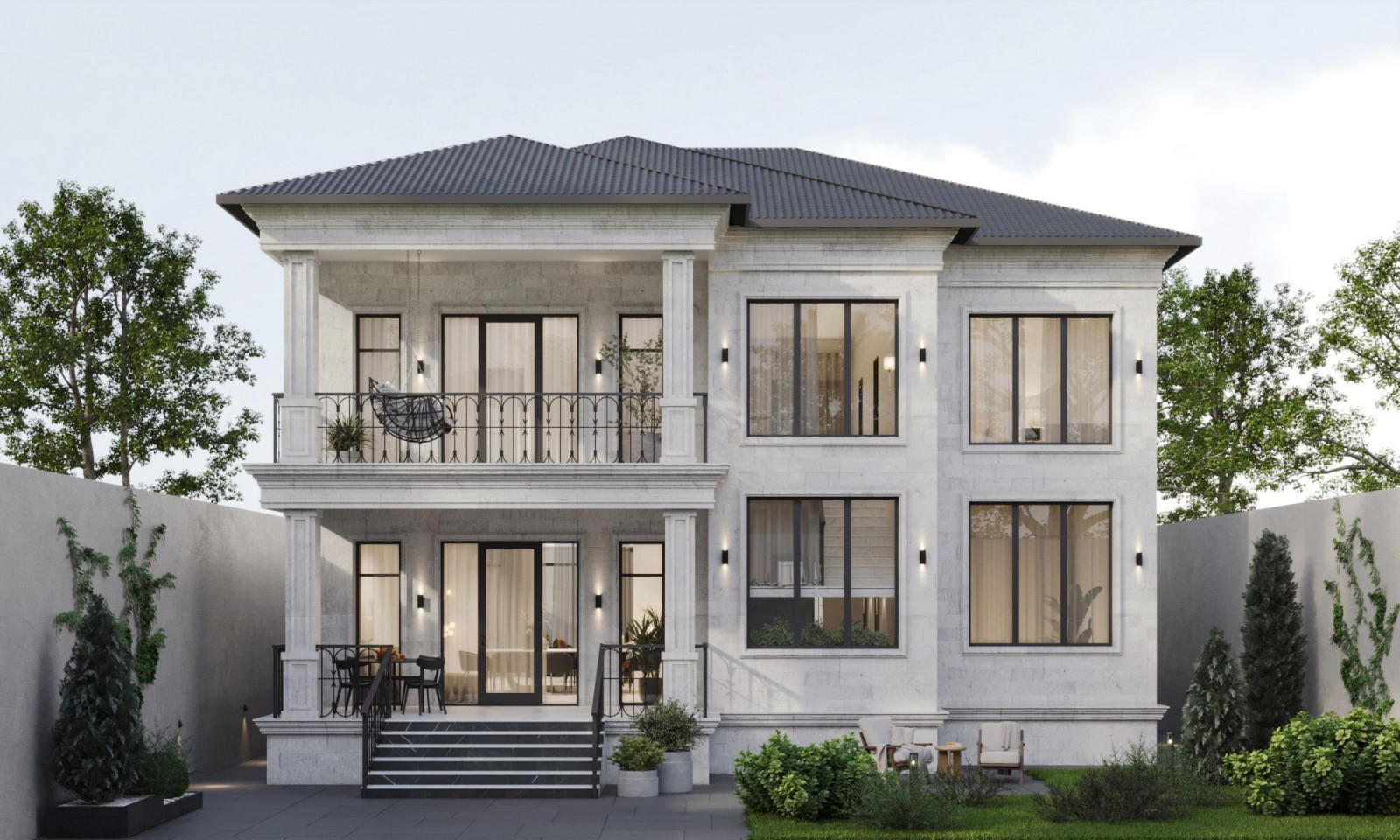 Экстерьер частного дома в Москве