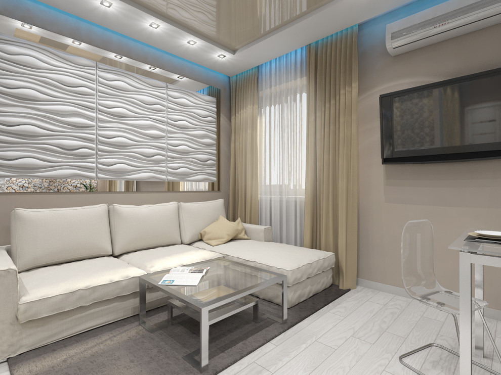 Кухня-студия в ЖК "Серебряный Берег"