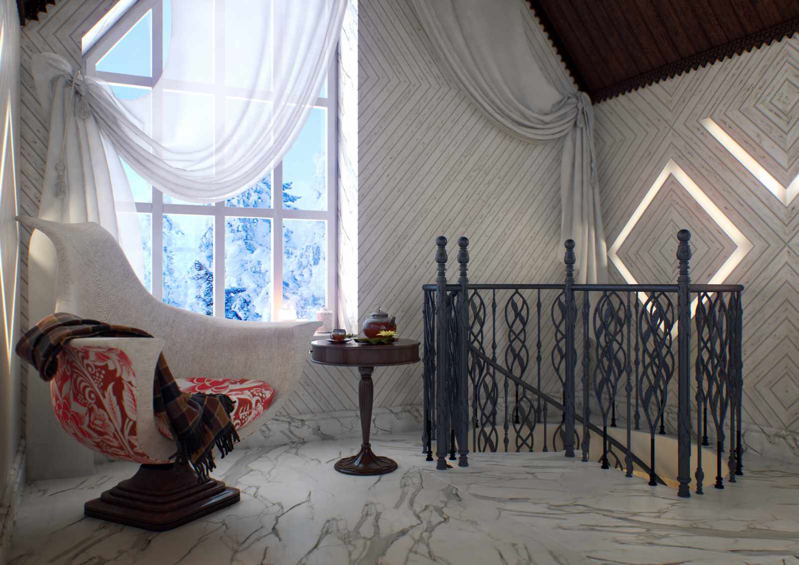 Концепт ванной комнаты "Дамская душа"