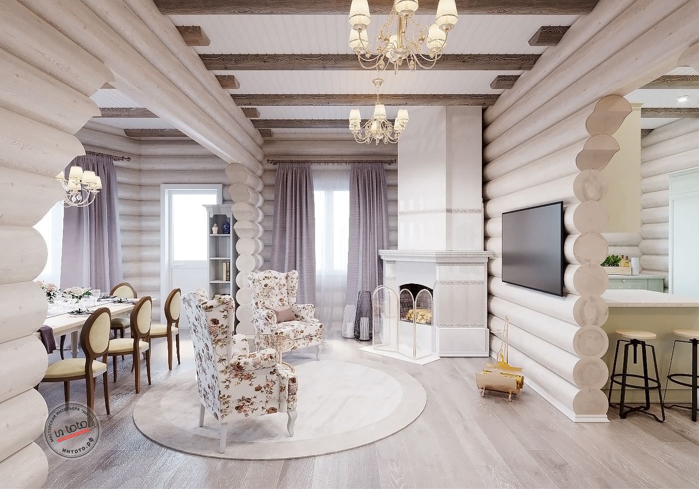 Дом из кругляка в Иркутске